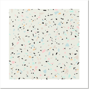 Tiny Pastel Terrazzo Texture Posters and Art